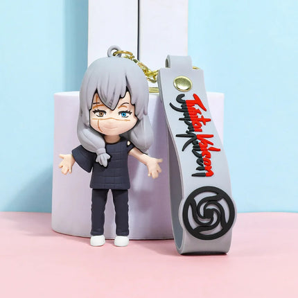 2026 New Fashion Anime Jujutsu Kaisen Gojo Satoru Doll Plush Keychain Backpack Charm Cute Figure Toy Gift For Boys Girls Cosplay