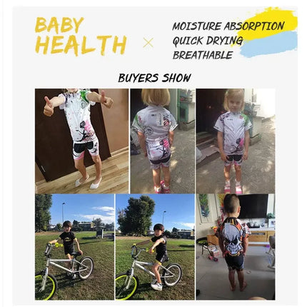 Soudal Quick Step Baby Cycling Clothing Children Long Sleeve Jersey Set Breathable Sportswear Kids Bicycle Maillot Ciclismo