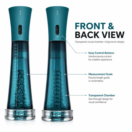 Male Masturbator Penis Pump Enlarger Transparent Visual Male Sex Toys for Men APP Control Vibrating Vacuum Suction Glans Trainer