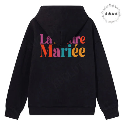 Winter Autumn Outerwears: Y2K Clothes Hooded Sweatshirts, Future Bride & Bridesmaid Picks for French Girls EVJF Single Farewell