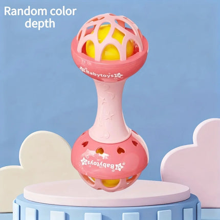 Baby Double Headed Ringing Toy, available in multiple colors, bright and eye-catching, loved by babies, Christmas gift