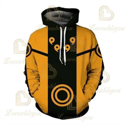 3D Kids Naruto Print Hoodie Kakashi Hatake Sasuke Hooded Pullover Cosplay Harajuku Casual Tracksuit Cool Autumn Hoodie Tops