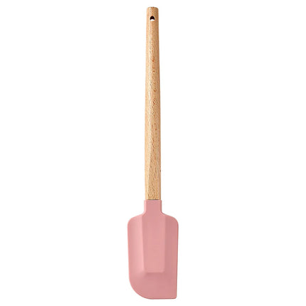 Silicone Scraper Scraper, Home Baking Wooden Handle Scraper, Cake Scraper, Cream Small Spatula Set