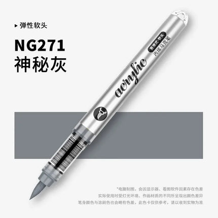 GRASP 120/1 Colors Acrylic Marker Pens Waterproof Pen Soft Brush Nib Student Art for Glass Stone Art School Supplies Stationery