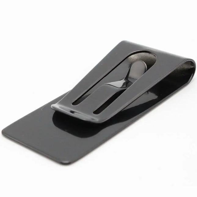 Stainless Steel Double Sided Metal Money Clips High Quality Men Women Simple Silver Dollar Cash Clamp Credit Card Holder Wallets