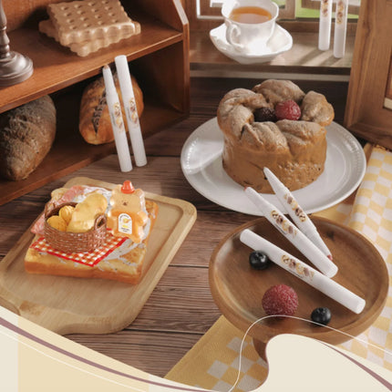 LEEMEMBER Lip Liner Bear Bakery Collection Lipstick Pencil Natural Coverage And Change Lip Color Double-Ended Lip Makeup