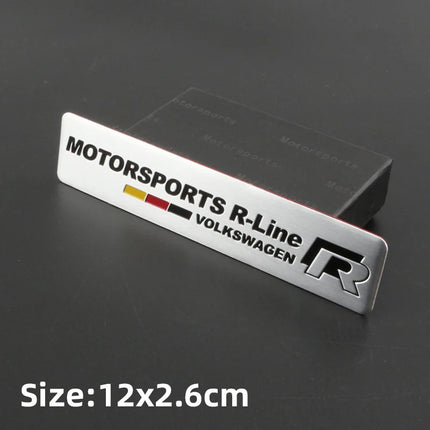 Volkswagen Series Aluminum Badge Car Body Stickers Decals For VW GTI Polo Golf Passat Tiguan Arteon Touareg Taigo Caddy Jetta CC