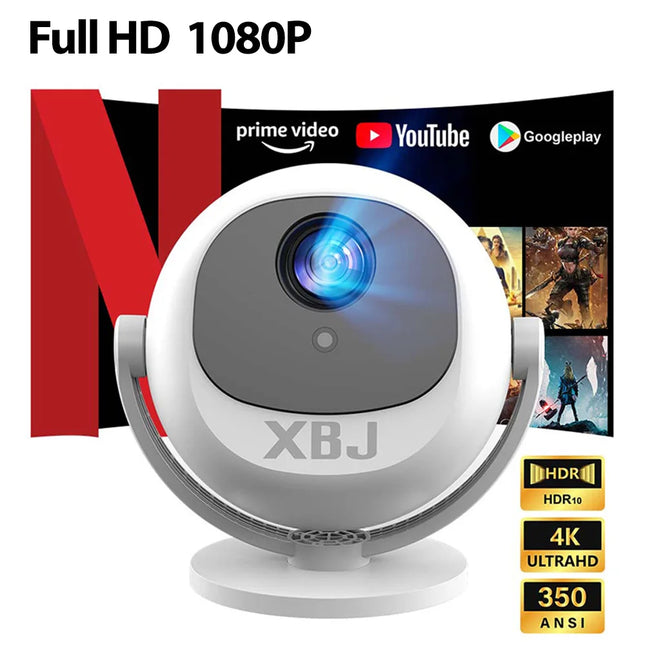 XBJ Mini Projector BL360 with WIFI BT,Protable Projector