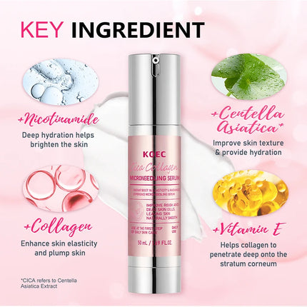 Korean Microneedle Essence Desalination Fine Lines Spots Collagen Solution Reverse Aging Recombinant Improves Rough Texture 50ml