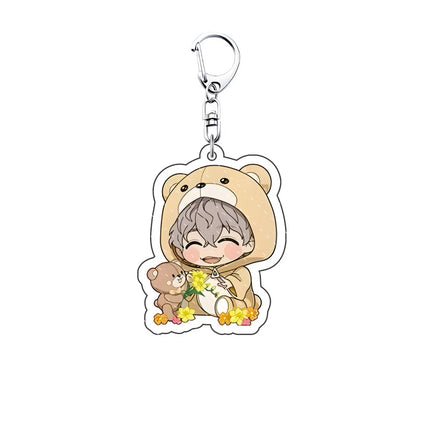 Anime WIND BREAKER 6cm acrylic Keychain key chain big stand brand Sakura-harusugita Keitaro  decoration key ring Gift