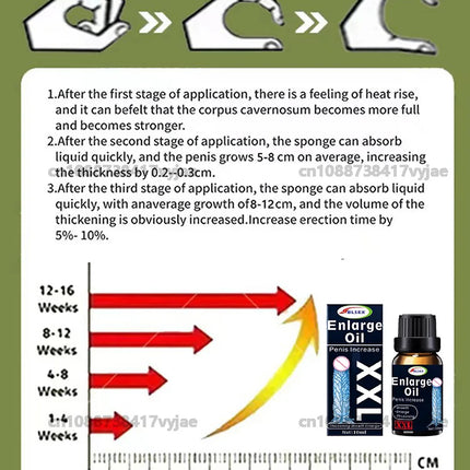 Penis Permanent Thickening Growth Big Penies Enlargement Oils Man Cock Erection Enhance Men Dick Enlarge Liquid Products
