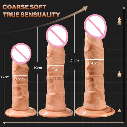 Realistic Silicone Dildo with Suction Cup G-Spot Anal Dildos Strapon Dick Butt Plug Masturbat Adult Sex Toys for Man Women