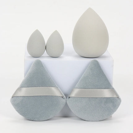 5Pcs Professional Makeup Sponge Set - Soft, Gentle, Multi-Purpose Tools for Perfect Foundation, Powder and Blush Application