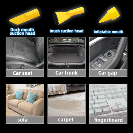 Multifunctional Vacuum Cleaner Dry/Wet DC 12V 60W High Power Car Portable Car Vacuum Cleaner Universal Cleaning Appliance