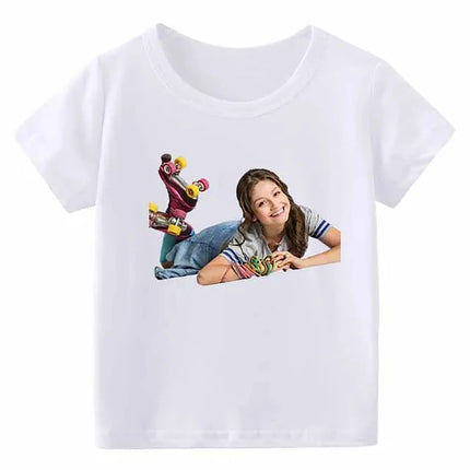 ZYXZ New Cartoon Soy Luna Children's T-Shirt Funny Pink T-Shirts Baby Gilrs Summer Children For Kids Tops Clothes