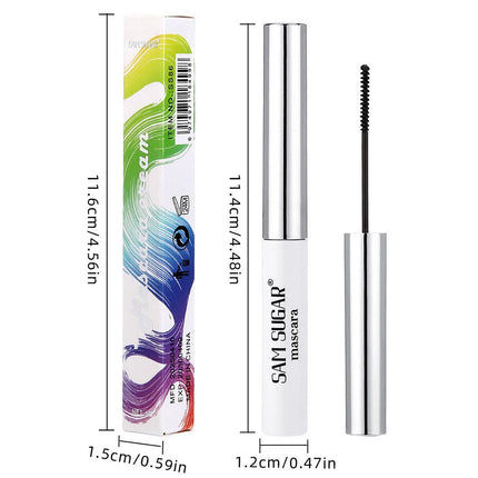 Silk Fiber Mascara Colorful Ultra-Fine Brush Lengthens Eyelashes Waterproof Lasting Fast Dry Green Pink Curling Mascara Makeup