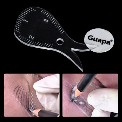 4PCS/Kit Nano Brow Mapping Ruler Eyebrow Shaping Ruler Fast Drawing Brow Design Tool Microblading Permanent Makeup Stencils