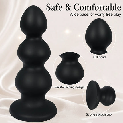 Big Anal Beads Soft Liquid Silicone 1/2/3 Balls Buttplug Suction Cup Sex Toys for Women Men Prostate Massage G-spot Masturbation