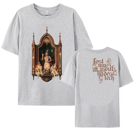 Album Heads T-shirt Summer Short Sleeve Loose Female Tshirts Unisex Streetwear Casual O-neck Graphic Print Tees