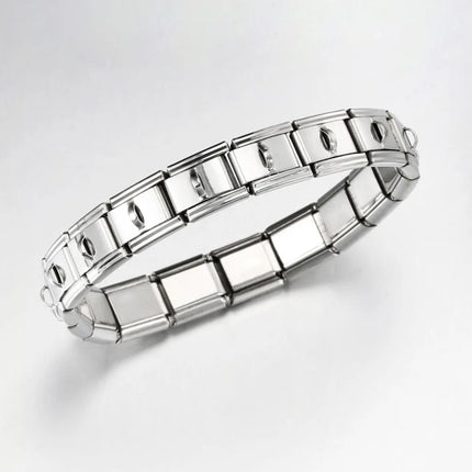 2025 Fashion Functional Elastic Bracelet Modular Bulk Italian Charms Links Fit Bracelet Stainless Steel Jewelry Wholesale