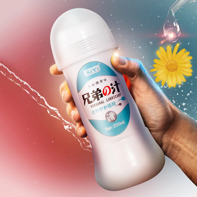 200ml Lubricant Water Based Imitation Lube Oil Oral Women Vagina Anal Lubricating Male Adult Lubricant for Erection Men