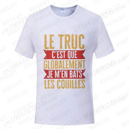 Funny French Men Shirt Retro Don't Fight The Balls Tops Humor Vintage Casual T-shirt Unisex Summer Tops O Neck Short Sleeve Tees