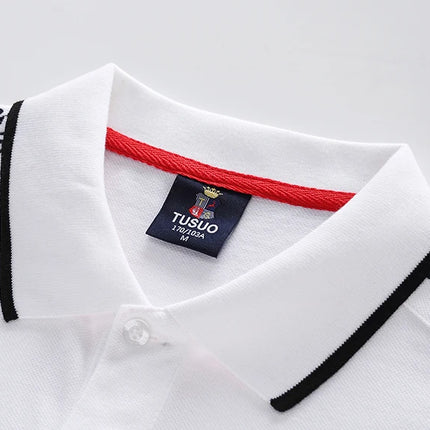 Men's polo shirt England Great Britain Royal casual sports party cotton embroidery luxury contrast color original design