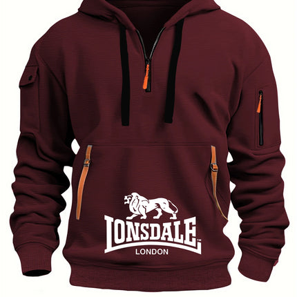 Sudadera Holgada Con Capucha Para Hombre, Sudadera Informal Con Múltiples Bolsillos, Moda Otoño-Invierno, Sudadera Holgada Con C