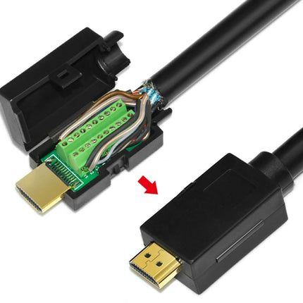 Solder-Free HDMI Male Connector Plug with Shell Kit - Easy DIY Upgrade for Repairing HDMI Cable Ends & Wires