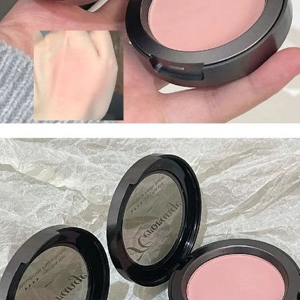Monochrome Blusher Palette Matte Warm Brown Red Cheek Tint Face Contouring Waterproof Cosmetics Rouge Powder Soft Natural Makeup