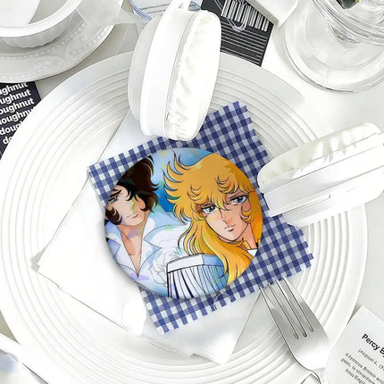 manga art anime Rose of v-Versailles Lady Oscar round Badge Laser Style Peripheral Lapel Pins Goods Tinplate Brooch﻿ bag decor