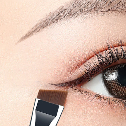 3pcs Eye Makeup Brush Ultra Fine Eyeliner Brush Set, Including Straight, Angled, Bent Tip, Suitable For Makeup