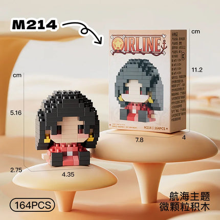 Anime Building Block One Luffy Nami Usopp Assembly Piece 3D Model Robin Franky Jinbe Sanji Mini Bricks Figure Toys For Gift