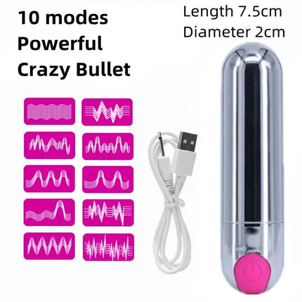 Wand Massager Jumping Egg Bullet Vibrator G-spot Nipple Clitoris Stimulator Adult Sex Toys for Women Dildo Masturbator Sex Shop