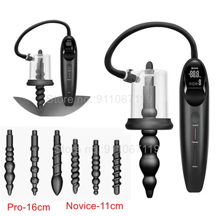 Smart Vacuum Pump Sucking Anal Plug Female Prostate Massage Stimulator Buttplug Male Masturbator Adult Sex Toys For Man Women