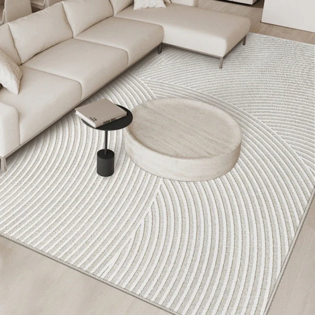French Cream Washable Home Carpet Light Luxury Large Area Living Room Decorative Carpets Thickened Antifouling No Slip Rug 러그