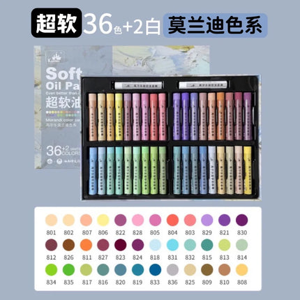 24/48 Super Soft Oil Pastels for Art Painting, Drawing, Blending, Oil Crayons Art Supplies for Artists, Beginners, Students