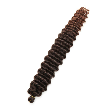 3PCS Soft Deep Twist Crochet Hair Afro Curls Ombre Braiding Hair Extension Synthetic African Water Wave Braided Hair For Braids