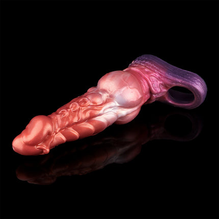 YOCY 10inch Horse Penis Sheath For Delay Ejaculating Sex Toy For Penis Enlargement Cock Cover Resuable Condom S,M,L Size
