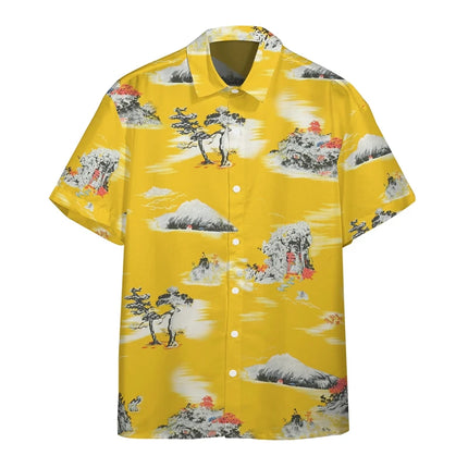 Hawaii Funny Shirt For Men 3d Print Summer Loose Hawaiian Beach Tops Casual Short Sleeve Lapel Blouse Streetwear Male Clothes