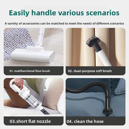 Handheld Wireless Vacuum Cleaner Powerful Suction Long Endurance Low Noise Multi-purpose Small