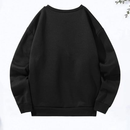 Women's autumn and winter casual fashion loose comfortable warm California Los Angeles printed round neck long sleeved pullover