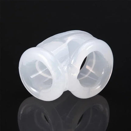 Elastic Scrotum Bondage Ring Penis Erection Ring Testis Cock Ball Stretcher Delayed Ejaculation Male Masturbation Sex Products