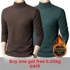 2XL recommendation 65.00 kg-75.00 kg / Velvet half turtleneck [Green + coffee]
