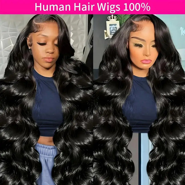 Brazilian Body Wave Lace Front Wig 13x6 HD Transparent Lace Frontal Wig 100% Human Hair Glueless 250 Density Wigs for Women