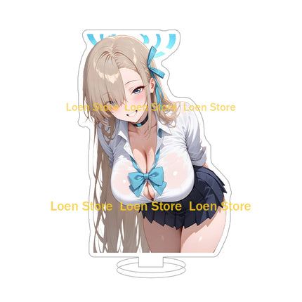 Hot game Anime sexy lingerie bikini girl student big ass big breasts bunny girl Anime Figure Acrylic stand desk ornament gift