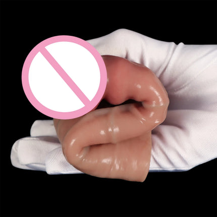 2 Size Realistic Penis Sleeve Soft Condom Penis Extender/Enlargement Hollow Cock Cover Adult Sex Toys Women Men Gay Masturbador