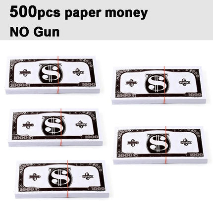Shoot Money Gun Toy Funny Party Game Shoot Pistol Paper Money Wedding Birthday Christmas Decoration Shooter Throwing Kids Toys