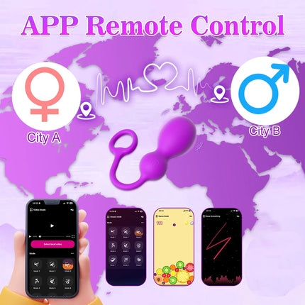 Wireless APP Control Vagina Vibrator Female G Spot Massager Kegel Ball Wearable Vibrating Egg Sex Toy for Adults for Women