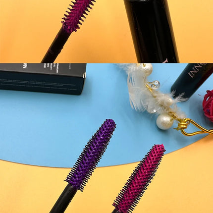 3D Mascara Lengthening Black Lash Eyelash Extension Eye Lashes Brush Beauty Makeup Long-wearing Gold Color Mascara